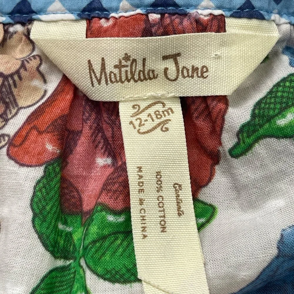 Matilda Jane Brilliant Day Dream‎ Dress (NO BLOOMERS) Baby 12-18M Floral Cotton